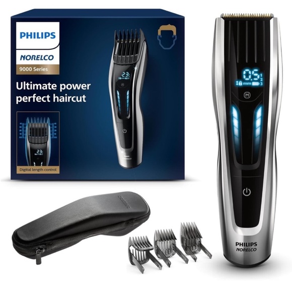 Philips Norelco 9000 Series Battery Powered Digital Swipe Hair Clippers - Picture 1 of 13
